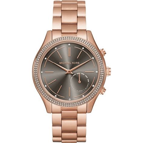 michael kors accessslim runway black ip stainless steel hybrid smartwatch|michael kors heart rate monitor.